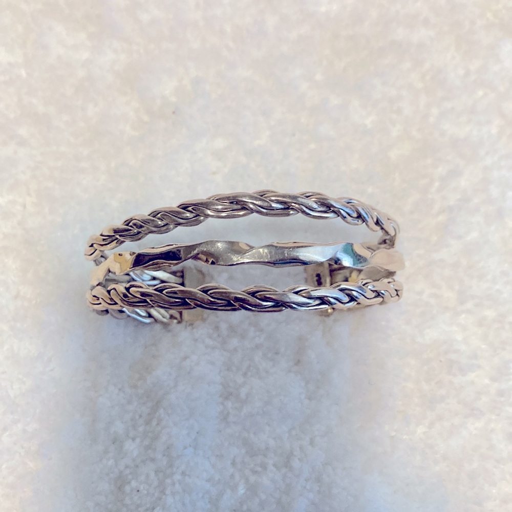 Beautiful 925 Sterling Silver Cuff Bracelet - Picture 2 of 7